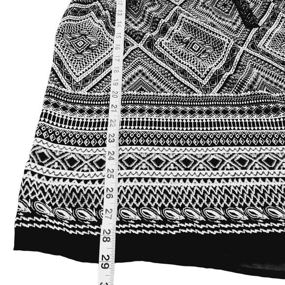 Catherines Womans Plus Size 0X 14/16W Top Blouse Black White Embellished Beads - Picture 7 of 7